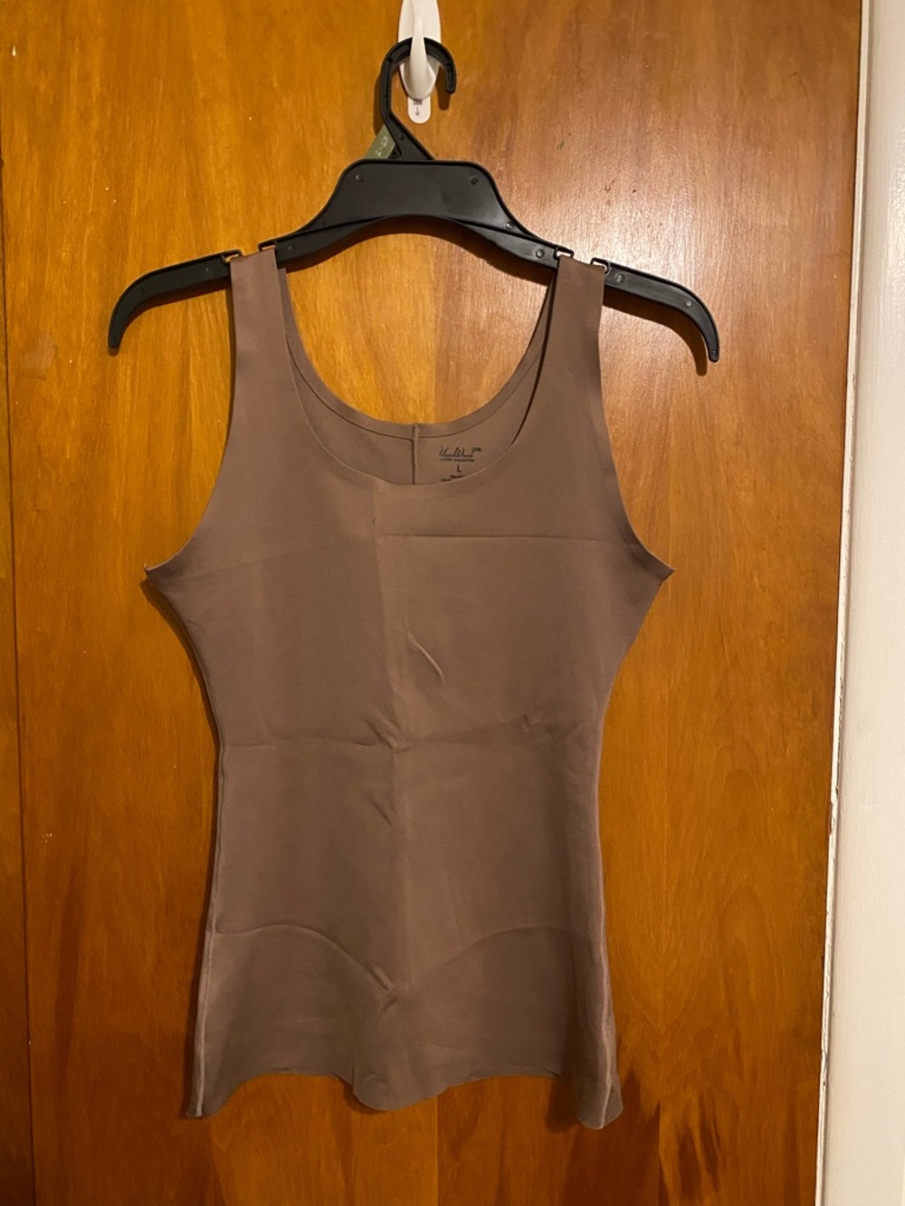 Under Where Luxury Collection Women's Seamless Tank Shaper in Brown Scoop Neck
